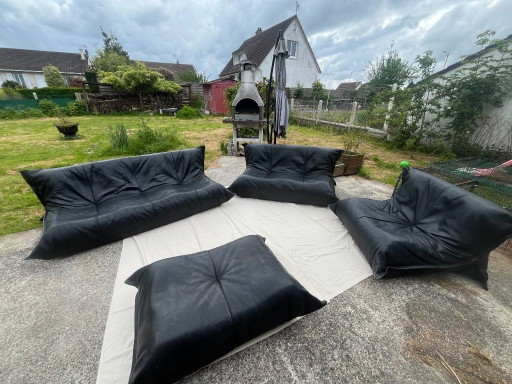 Yoko lounge by Ligne Roset, designed by Michel Ducaroy – banken, Leather
