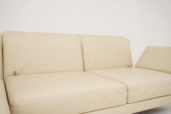 Image 1 of Canapé-lit multifonctionnel en cuir beige Moule de Brühl & Sippold