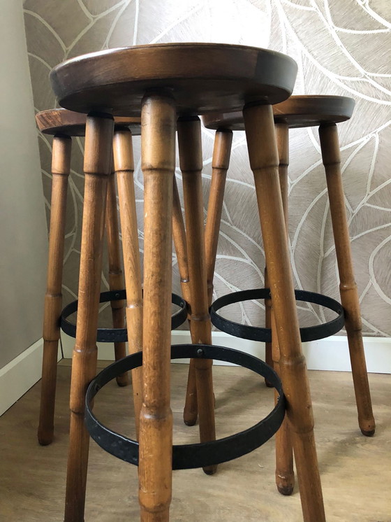 Image 1 of 5x Vintage bar stool