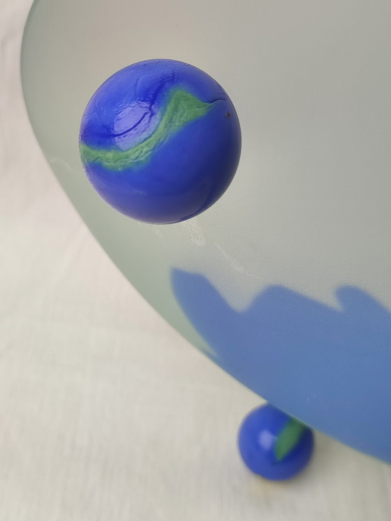Image 1 of Ciotola in vetro di design del 1997 su piedini a sfera di A Loy