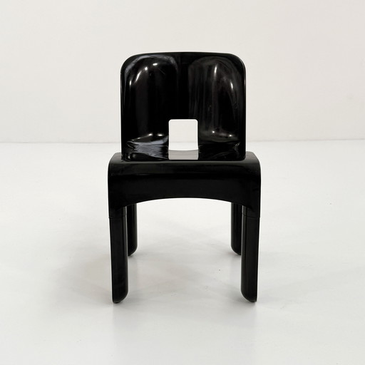 Black Model 4867 Universale Chair by Joe Colombo for Kartell, 1970s