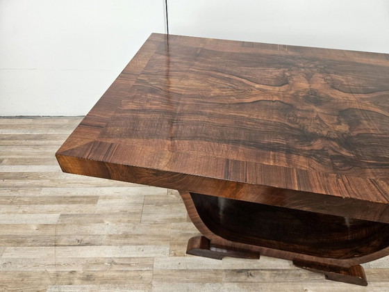 Art Decò Dining Table in Walnut Burl, 1940 – Wood (photo 3 of 21)