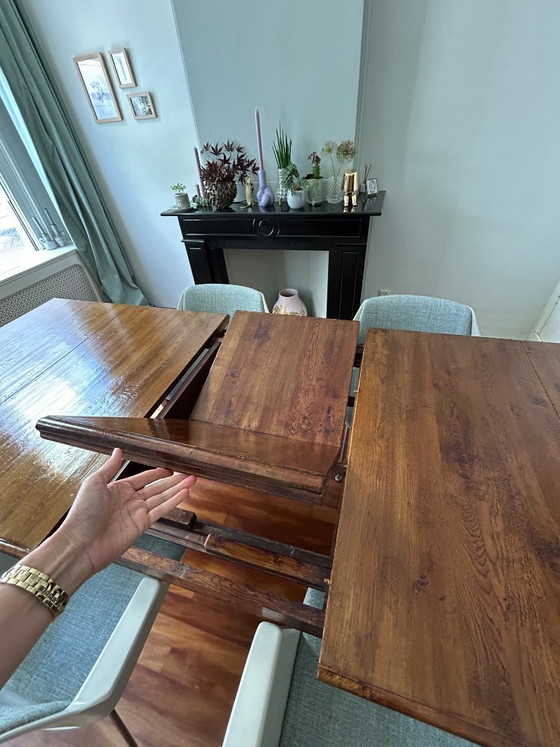 Image 1 of Oak dining table 200/250x100