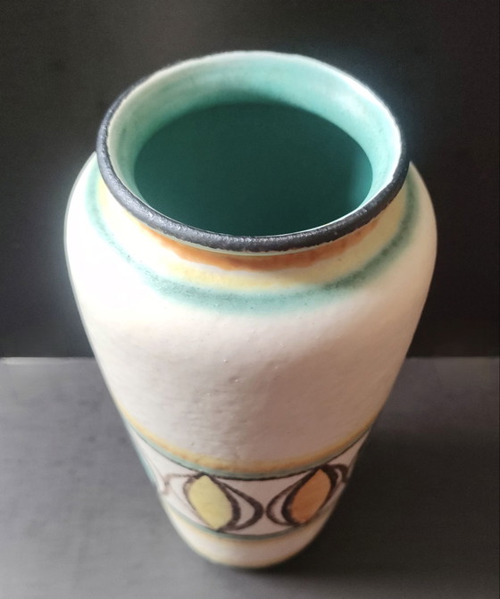 Beautiful Vintage Jasba West Germany Vase - Model 127/20 - Flawless!, Ceramic, Multi Color (photo 2 of 6)