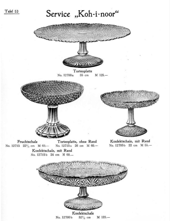 Brockwitz “Koh-i-Noor” Cake Stand – 35 cm Germany, documented in the 1915 Brockwitz catalogue (photo 14 of 15)