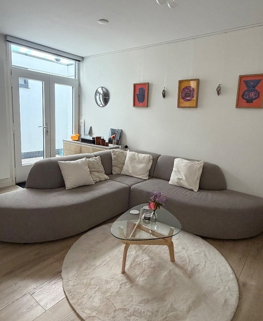 Sofá esquinero modular Karwei color topo "Lieve"