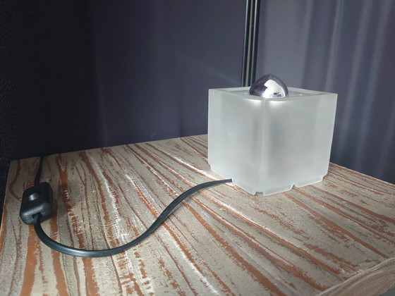 Image 1 of Vintage Nachtmann Leuchten glazen kubus tafellamp