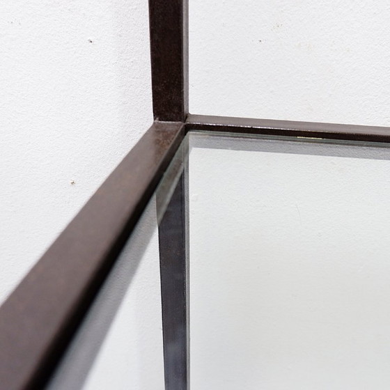 Image 1 of Vintage pagoda-style shelves in black metal