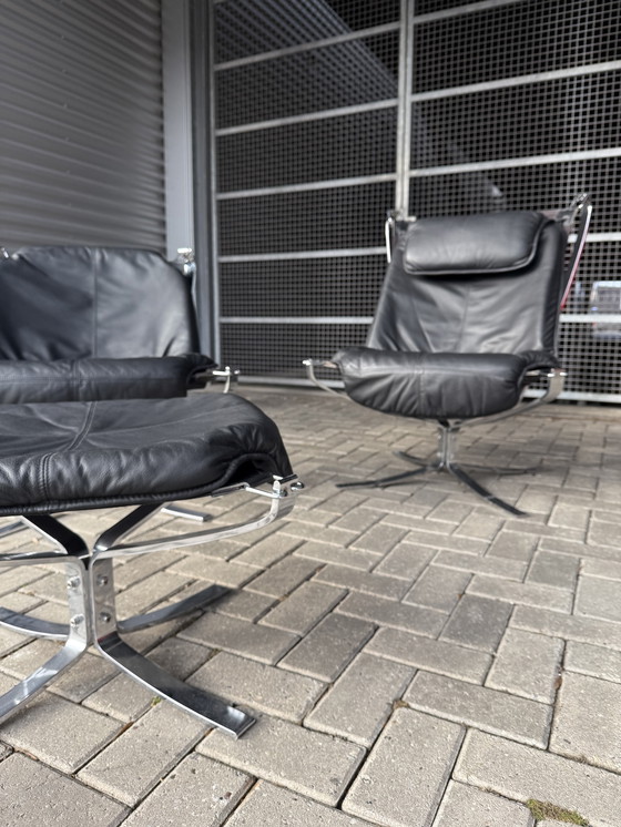 Image 1 of Vintage Sigurd rivende la lounge suite “Falcon” per Vatne Møbler (Norvegia)