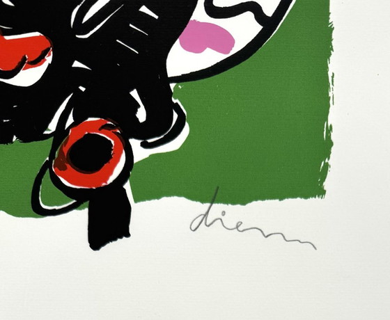 Serigrafia Peter Diem, firmata, colorata, Litografie e stampe, Carta, Metallo, Multicolore, Modern (foto 3 di 5)