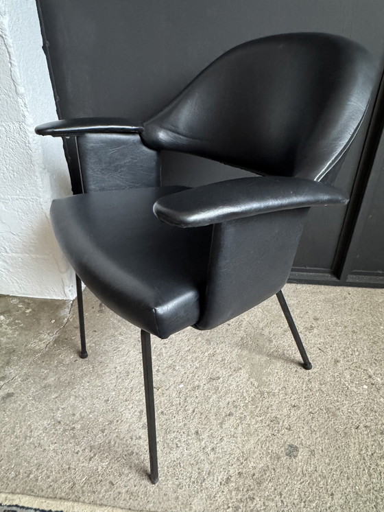 Image 1 of Black armchair from the 1950s