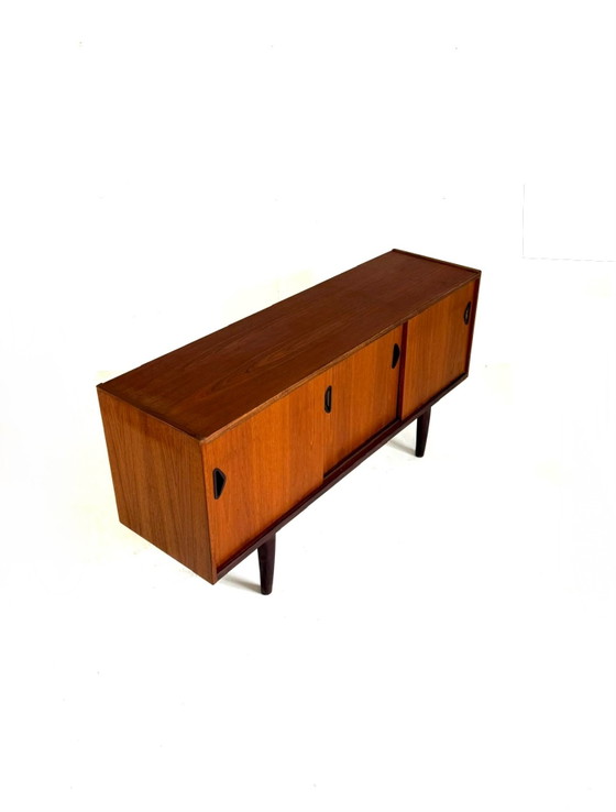 Credenza danese in teak vintage, anni '60, Credenze, Legno, Marrone (foto 12 di 12)