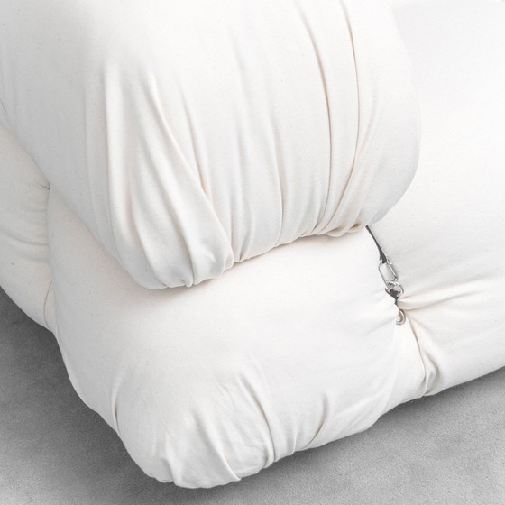 Fauteuil Camaleonda de Mario Bellini pour B&B Italia – Lin Couleur Crème, Années 70 – Design (photo 4 of 9)