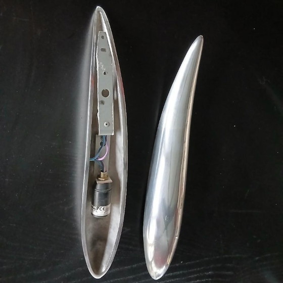 Image 1 of Appliques design italien aluminium chromé