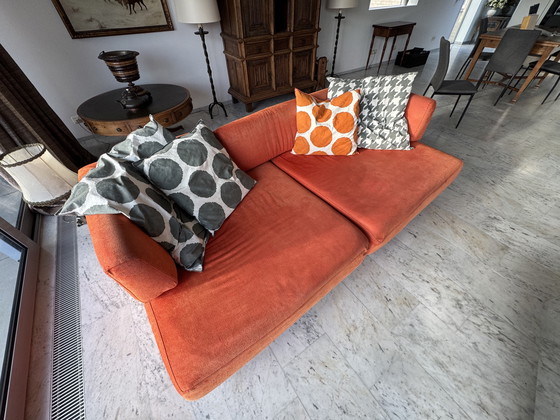 Image 1 of Divano di design arancione Edra con cuscini