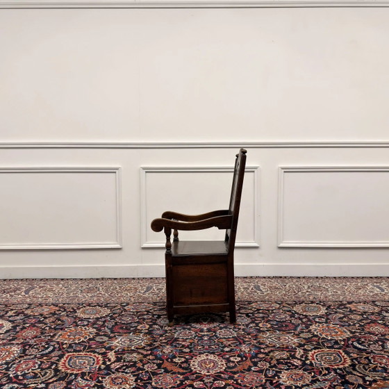 Klassiek Engelse 17e-eeuwse Commode Stoel kopen?, Fauteuils (foto 3 van 9)