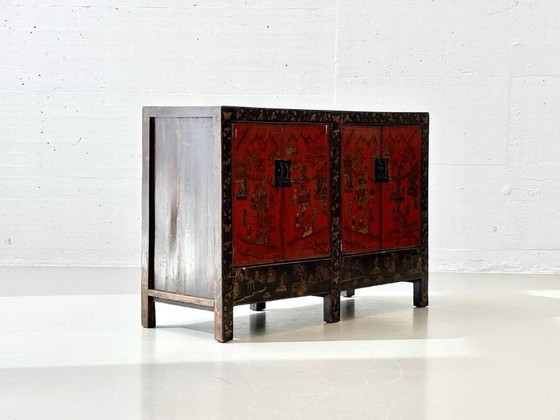 Image 1 of Cómoda de madera de olmo de la dinastía Qing, finales del siglo XIX