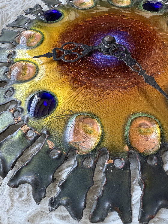 Image 1 of Brutalist style clock from the Cellini studio, 1960s