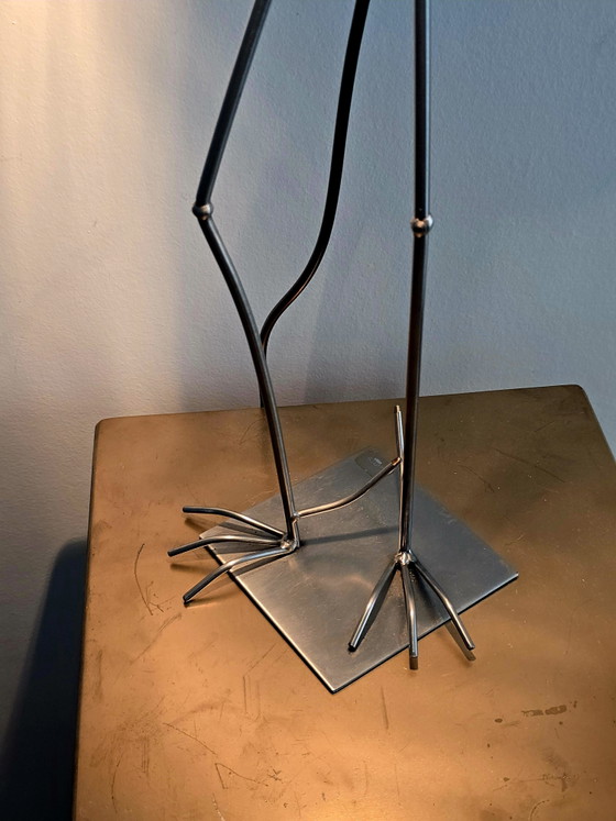 Great Condition - Designer: Bjart Veenendaal, Crane Table Lamp! Vintage Postmodern 80s/90s – rvs, Other (photo 11 of 11)