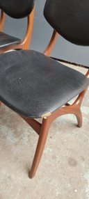 4 vintage retro design 1960s Pynock Wierden chairs