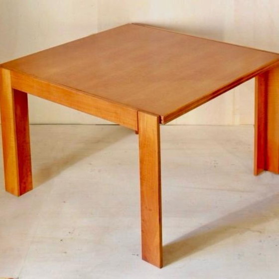 Image 1 of 1x Afra & Tobia Scarpa Dining Table Model 778, Solid Wood, 1970s Italy