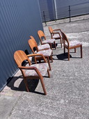 6 x vintage dyrlund eetkamerstoelen stoel