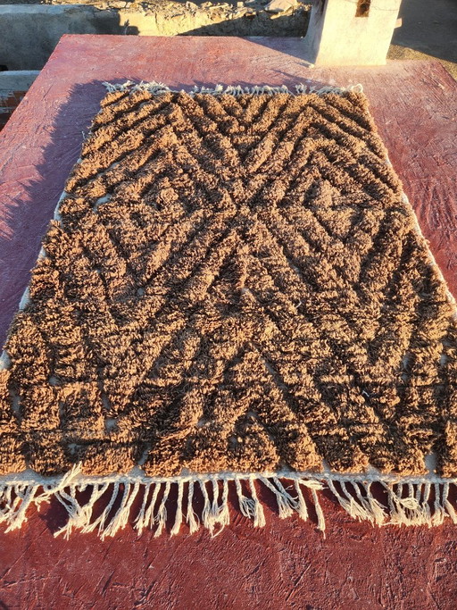 Tappeto marocchino Beni Ouarain 300 × 200 cm – Tappeto berbero in lana fatto a mano – vloerkleden en tapijten, Wool