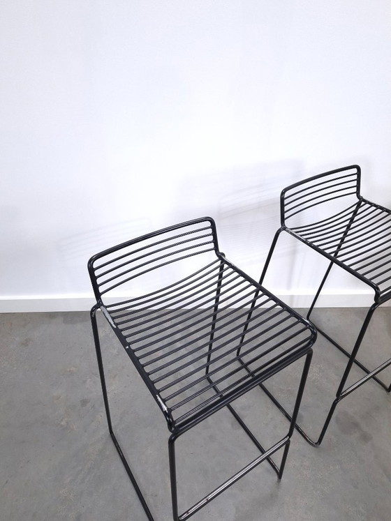 Set of 2 Black HAY Barstools, Hee Welling – Metal (photo 7 of 12)