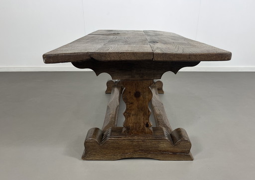 Vintage brutalist coffee table oak oak 