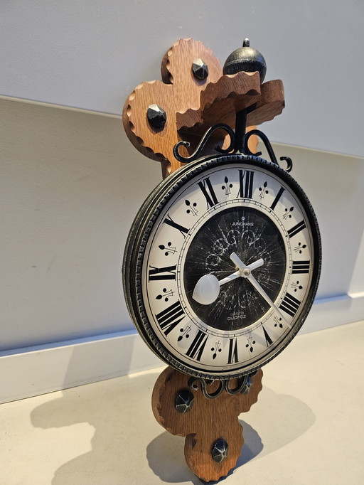 Junghans Wrought iron wall clock 369/0048