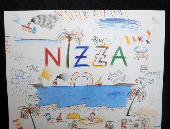 Image 1 of Schlote, Wilhelm - Nizza - Disegno originale - firmato UNIKAT