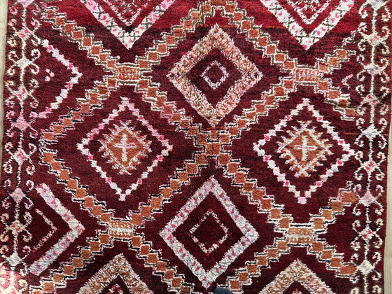 Image 1 of Grand tapis marocain vintage – 281 x 181 cm – Laine à poils longs