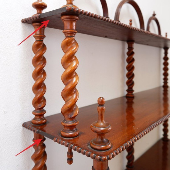 Image 1 of Antique "coil" style bookcase - Early 20th century