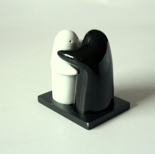 Design Salz und Pfefferstreuer Hugging Ghosts - Keramik - Vintage