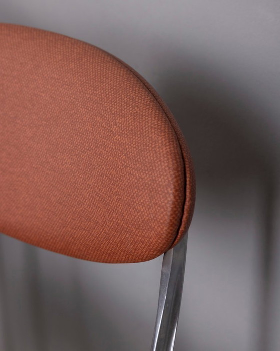 Image 1 of Set di 5 sedie vintage "Coro" degli anni '80, disegnate da Luigi Origlia per Origlia Italy.