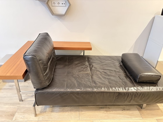 Rolf Benz Modulair Leren Bankstel Met Houten Plateaus En Tafels Aan – Modulare Sofas, Calfskin, Leather (photo 4 of 5)
