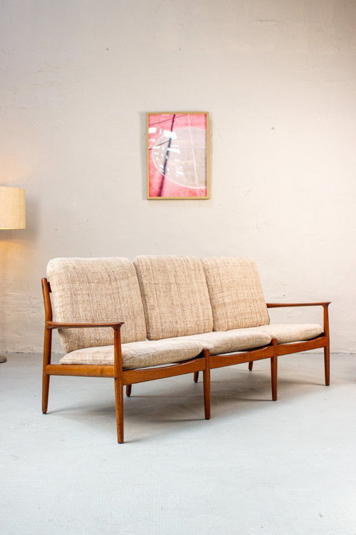 Vintage Teak Sofa Couch Svend Age Eriksen Glostrup Mid Century
