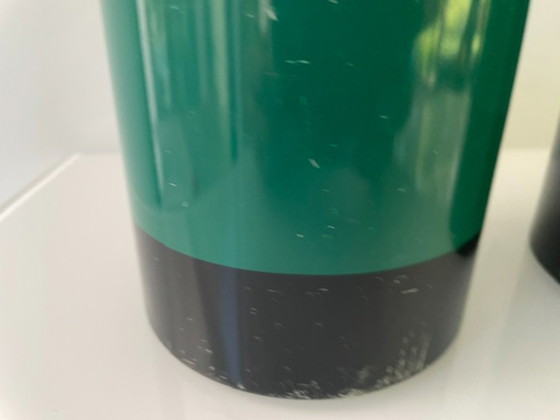 Image 1 of Set van 3 vintage retro Brabantia voorraadpotten – Memphis style jaren 80
