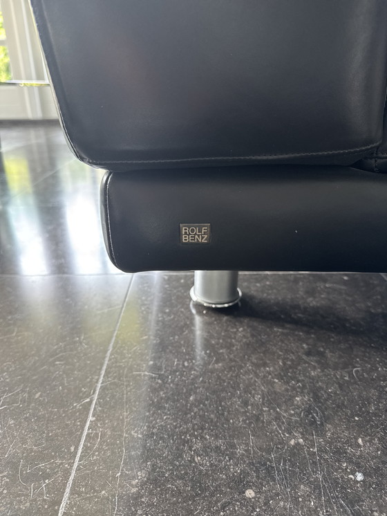 Image 1 of Divano in pelle Rolf Benz nero