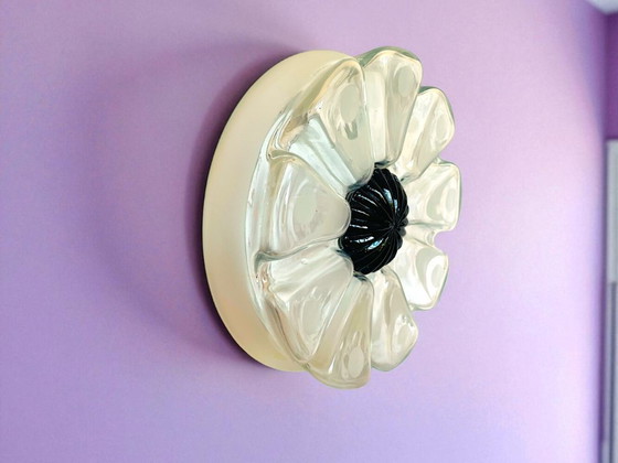 Image 1 of Plafón o aplique flor de cristal