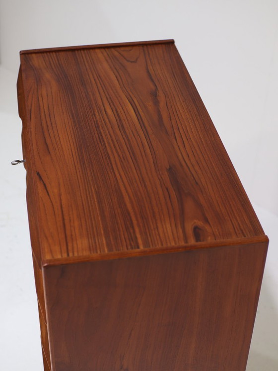 Image 1 of Tall teak chest of drawers vintage 1960s Danish