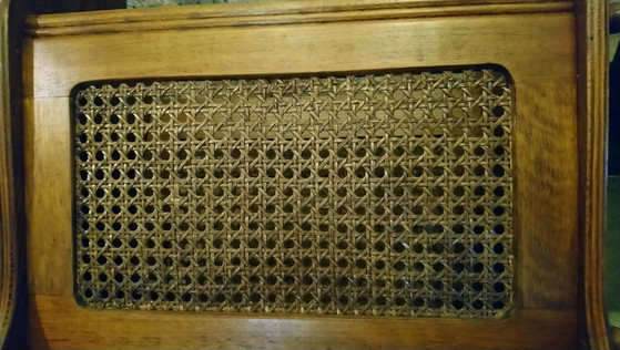 Porte-revues en chêne cannage – Vintage (photo 12 of 12)