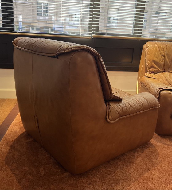 Sofa + 2 Ledersessel aus den 90er Jahren – guter Zustand – Sitzecke, Leather (photo 4 of 5)