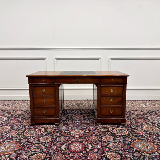 Bureau italien classique Assi D'Asolo – Bureaux, Leather, Wood (photo 3 of 18)