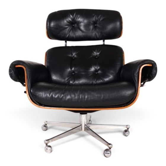 Martin Stoll Leather Lounge Chair For Stoll Giroflex, 1960 – Armchairs, Wood, Vintage (photo 5 of 19)