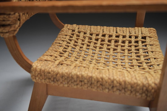 Image 1 of Vintage Lounge Chairs by Atelier Adrien Audoux & Frida Minet for VIBO France