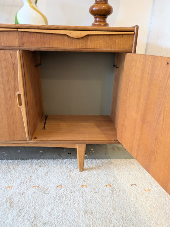 Vintage jaren '60 dressoir, sideboard, Bröderna Anderssons (Breo), Bröderna Anderssons (Breo),, Hout, Bruin (foto 11 van 14)