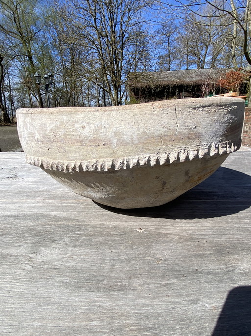 Vintage Moroccan Berber bowl from Fez, Morocco