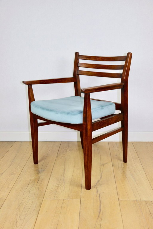 Sillón de oficina vintage - turquesa mar