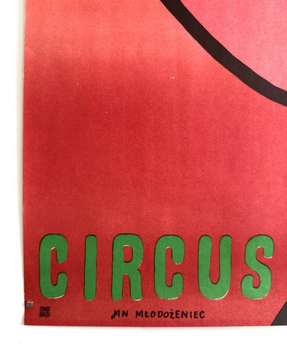 Image 1 of Jan Młodożeniec - Zirkus - 1975 - Original polnisches Zirkusplakat | Plakat Nr. 146 | 98 × 68 cm | Polen